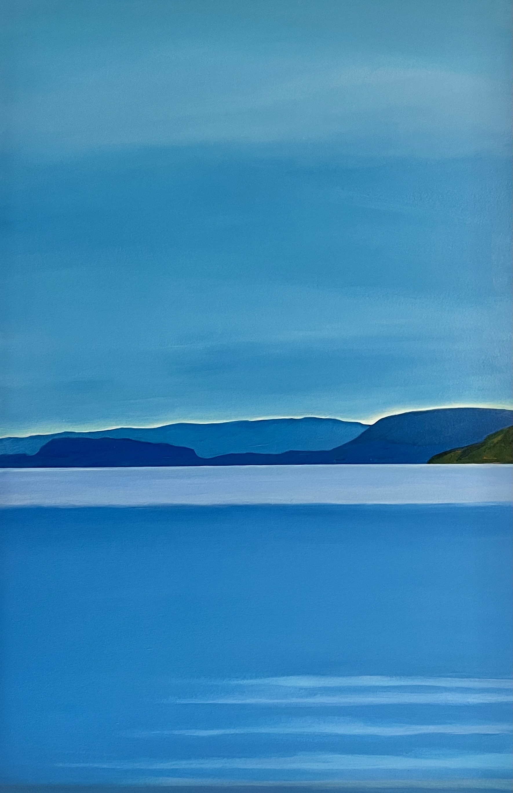 SOLD-Gulf Islands Blue (acrylic on paper, 24