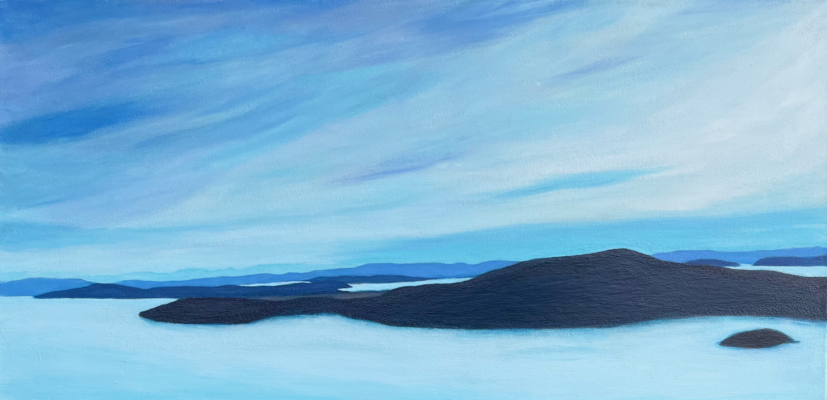 SOLD - The Malahat (acrylic on canvas, 24 inches x 14 inches)