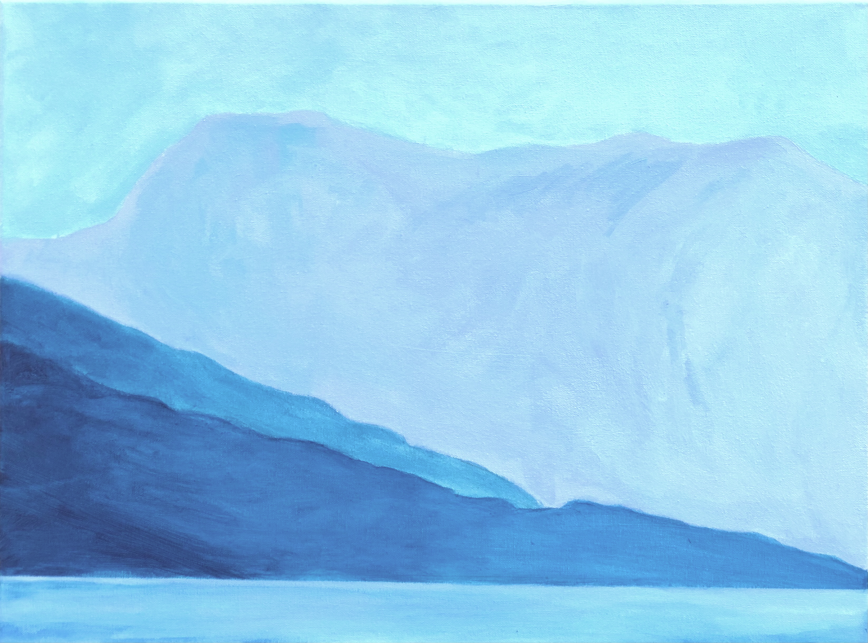 Horseshoe Bay Blues i (2023), 18 x 24 inches, acrylic on canvas,
C$850
