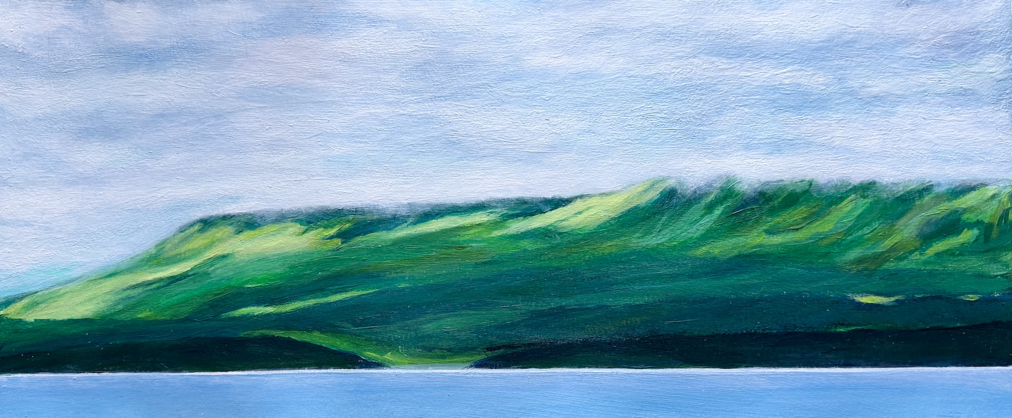 Nanaimo Coast (2026),
15 inches x 22.5 inches, acrylic on paper, C$850
