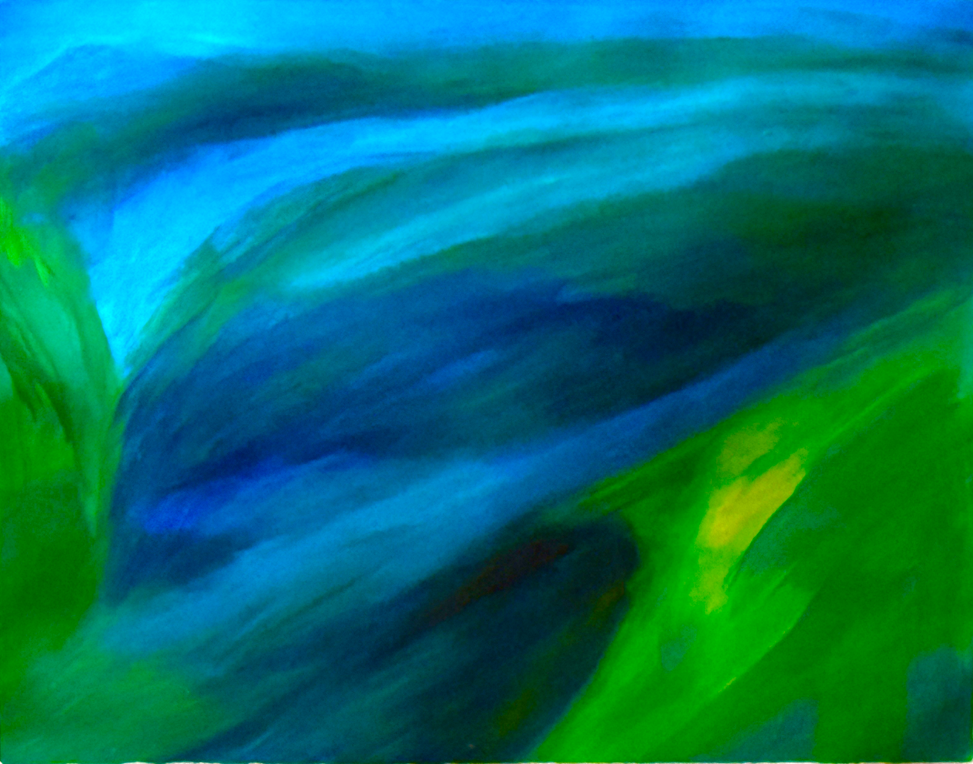 Tidal Flats iv (2026), Sea Island, 14 x 17 inches, acrylic on paper, C$450